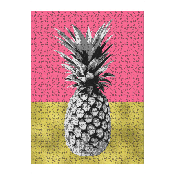 artboxONE Puzzle "Pink Tropical Pineapple" artboxONE - Geometrie,Essen & Trinken / Obst & Gemüse,Festivals