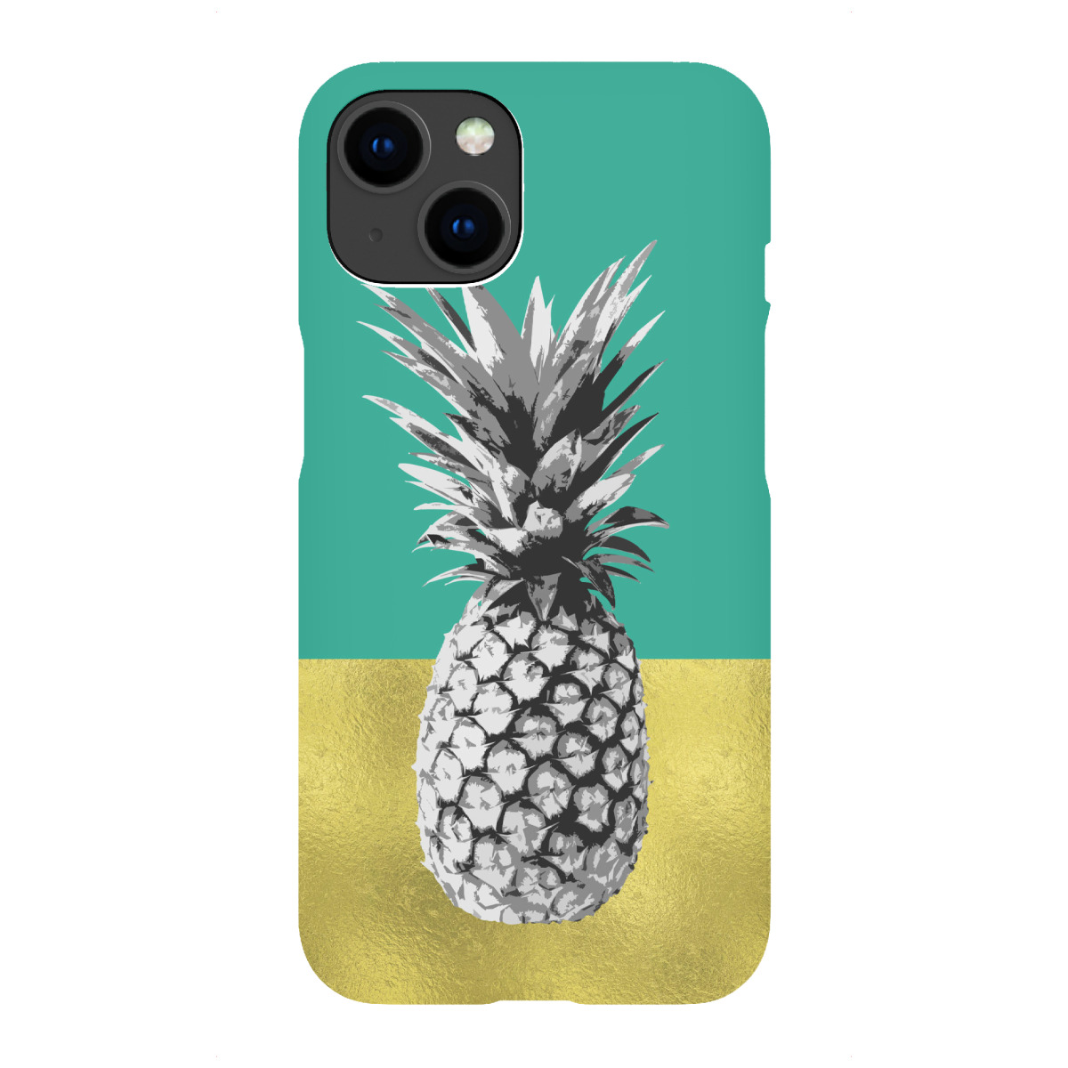 iPhone "Turquoise Pineapple Design" Premium-Case Handyhülle artboxONE