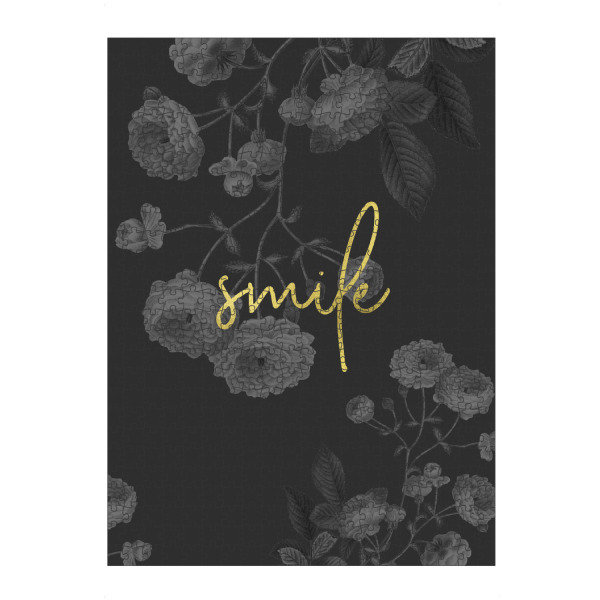 artboxONE Puzzle "Smile Inspirational Typography" artboxONE - Typografie,Floral