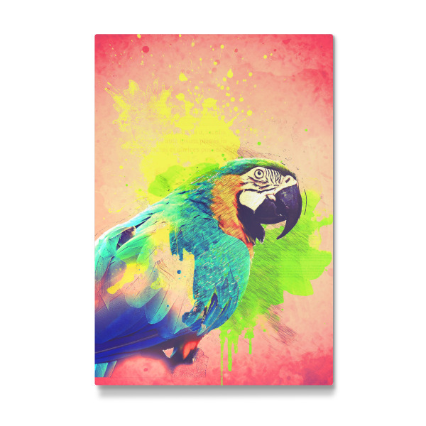 Galerie-Print "Colourful Tropical Parrot Artwork" 30x20 cm artboxONE