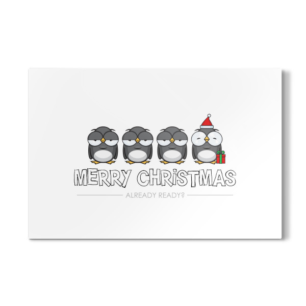 Galerie-Print "Penguins Ready for Christmas" 30x20 cm artboxONE