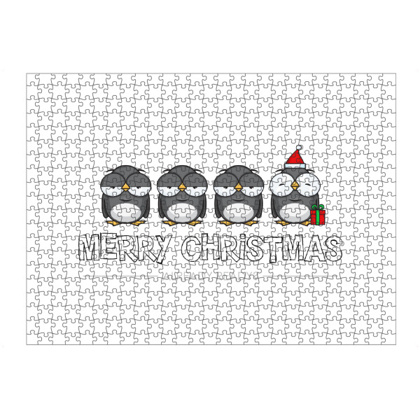 artboxONE Puzzle "Penguins Ready for Christmas" artboxONE - Für Kinder,Tiere,Comic,Weihnachten