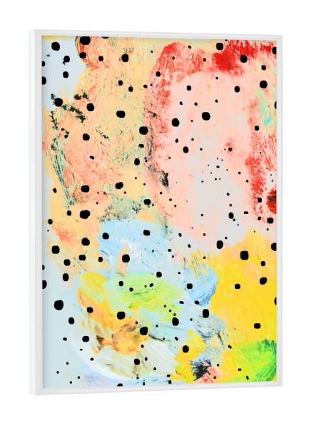 Poster mit weißem Rahmen "Feels" artboxONE - Abstrakt