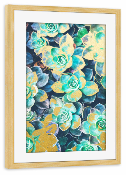 Poster mit Rahmen kiefer "Nurture" artboxONE - Natur,Floral