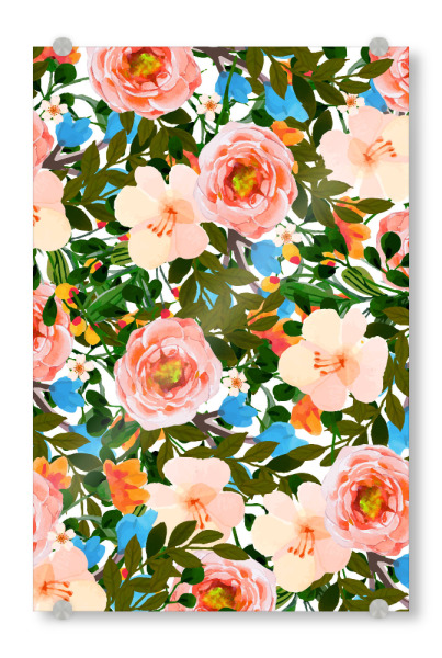 Acrylglasbild "Rose Garden" artboxONE - Natur,Floral