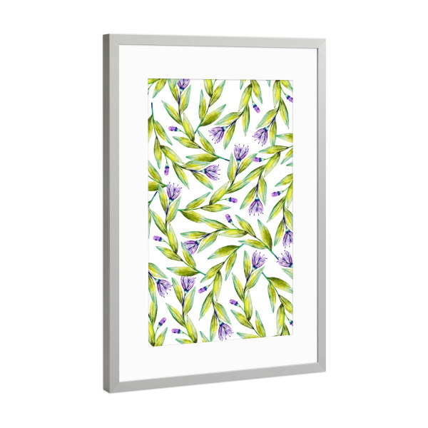 Poster mit Rahmen Silber "Nouveau dé part" artboxONE - Natur,Floral