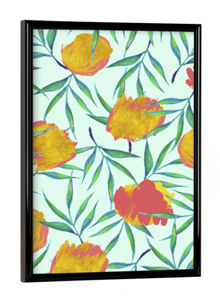 Poster mit schwarzem Rahmen "Floraison" artboxONE - Natur,Floral
