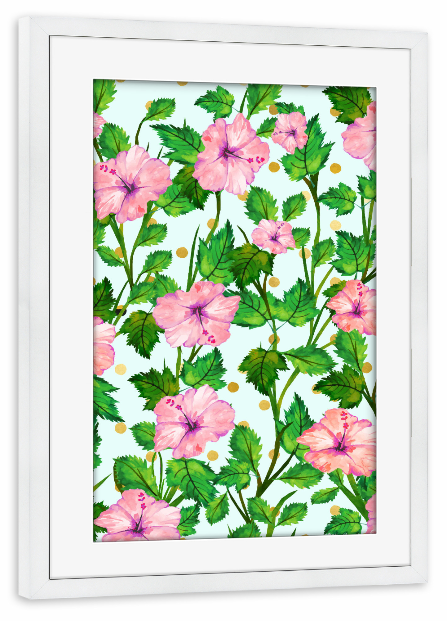 Poster mit Rahmen weiß "Blush Blossom" artboxONE - Natur,Floral