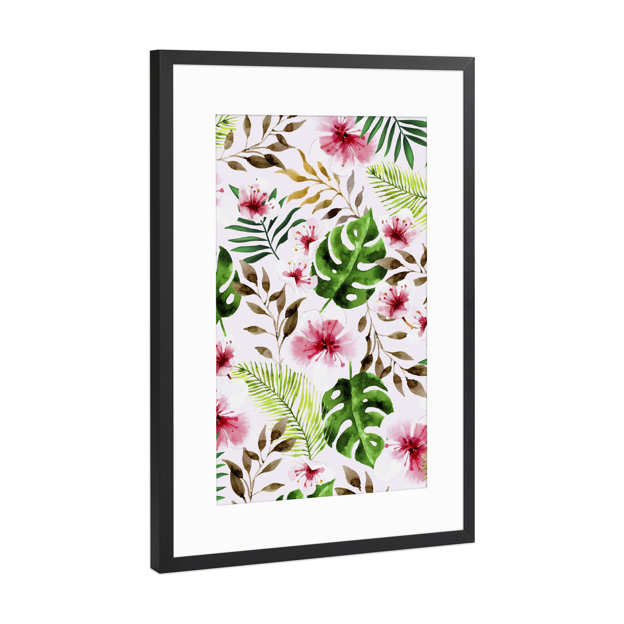 Poster mit Rahmen Schwarz (Metallic) "Lovely" artboxONE - Natur,Floral