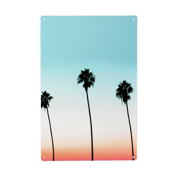 Holzbild "C'est la vie 3" artboxONE - Reise,Festivals - Palms,Palmtrees,Vacation,Summer,Beach,Palmen,Urlaub,Sommer,Strand,Auszeit