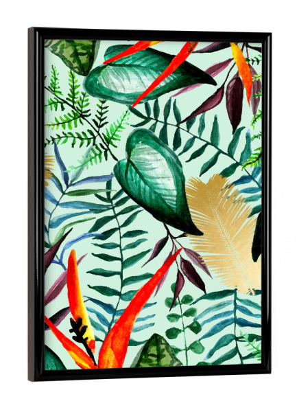 Poster mit schwarzem Rahmen "Paradise" artboxONE - Natur,Floral