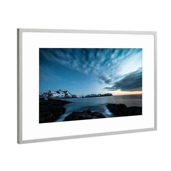 Poster mit Rahmen Silber "Nightsky" artboxONE - Natur,Reise,Reise / Strand und Meer