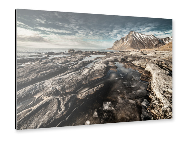 Alu-Dibond "Eispfütze" 30x20 cm artboxONE