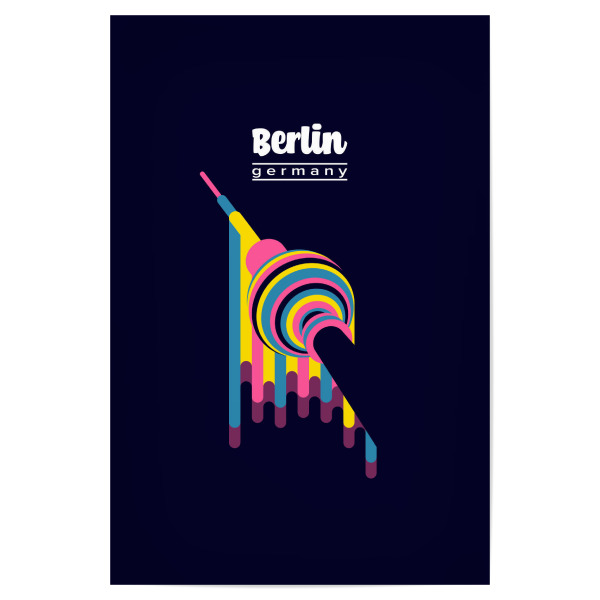 Poster "Berlin - Germany" artboxONE - Städte,Städte / Berlin,Reise,Architektur