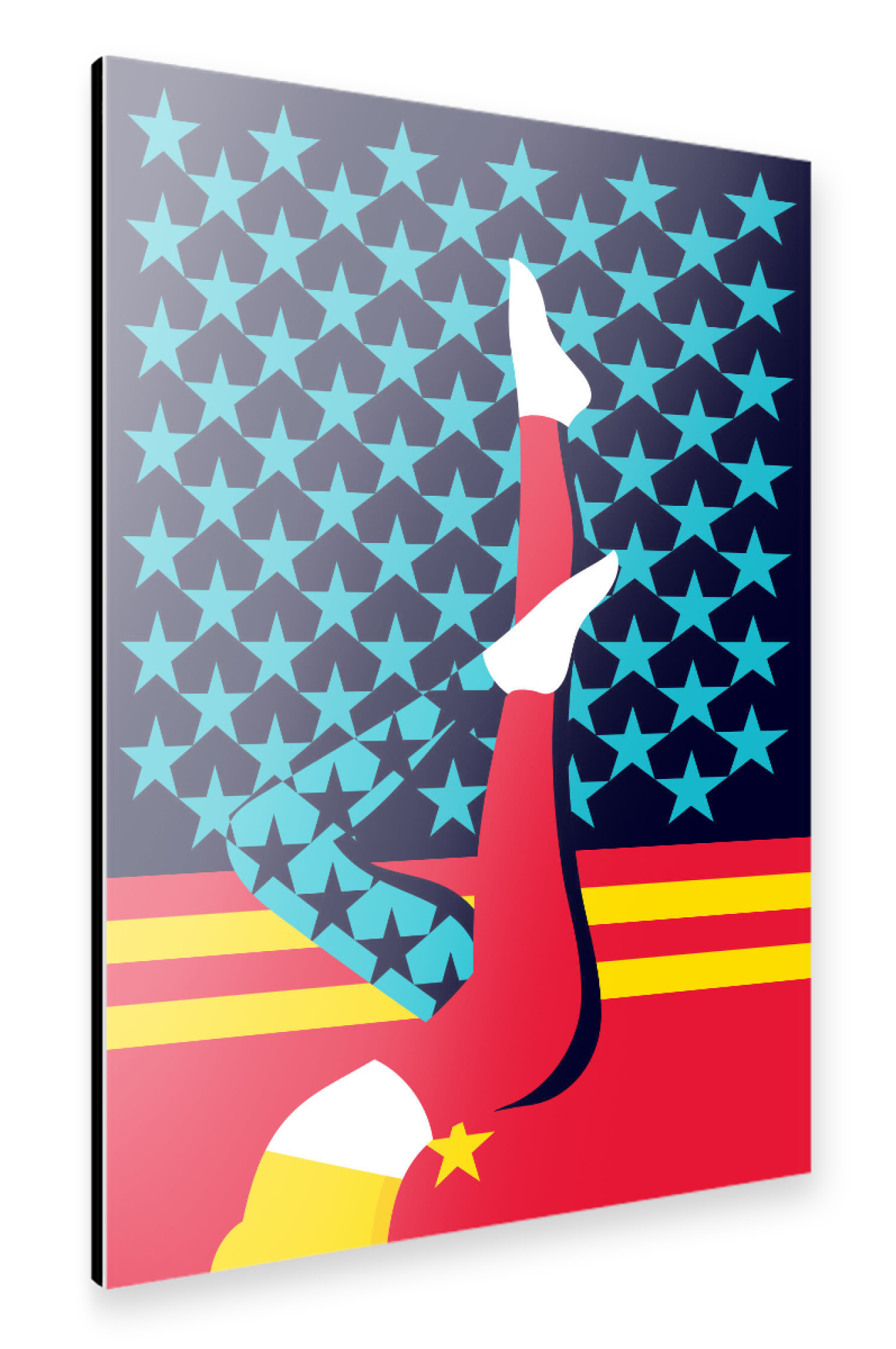 Alu-Dibond "Wonder Fitness" 30x20 cm artboxONE