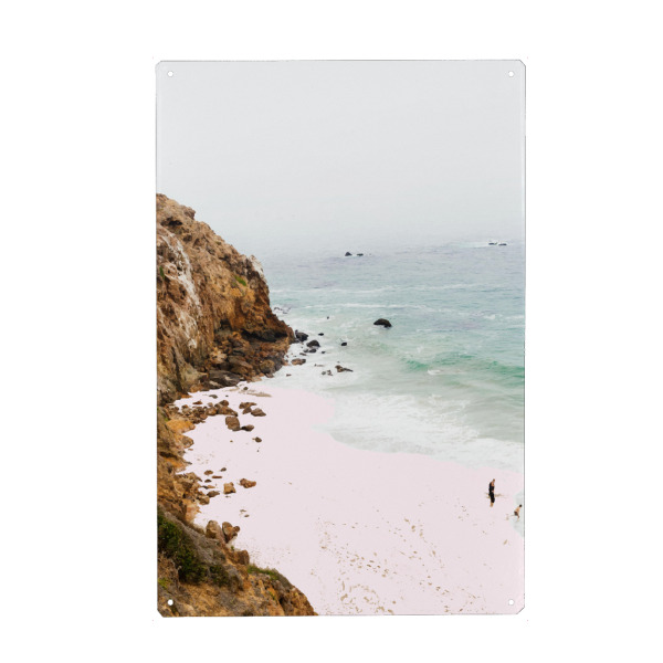 Metall Poster "Pink Trails" artboxONE - Natur,Reise / Strand und Meer