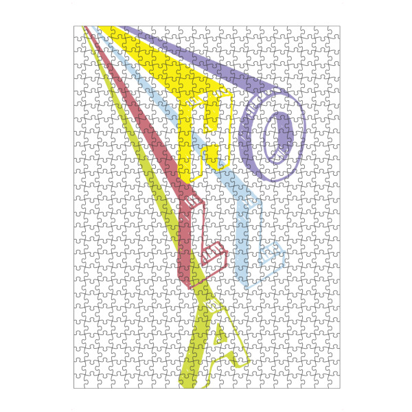 Puzzle Ravensburger "Holla" artboxONE - Typografie - Hola,Holla,Waldfee,Hopsa,Hallo,Hey,Eh - Bild hola