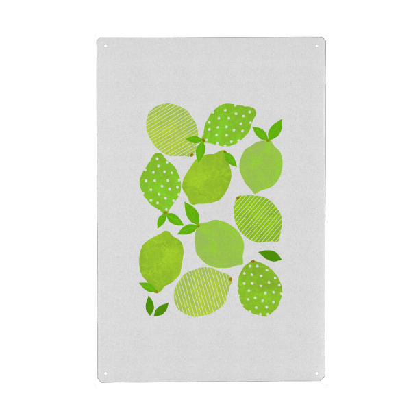 Holzbild "Lime Crowd" artboxONE - Essen & Trinken,Essen & Trinken / Obst & Gemüse