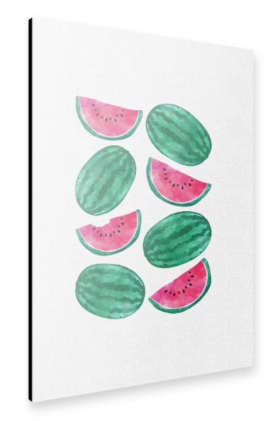 Alu-Dibond "Watermelon Crowd" 30x20 cm artboxONE