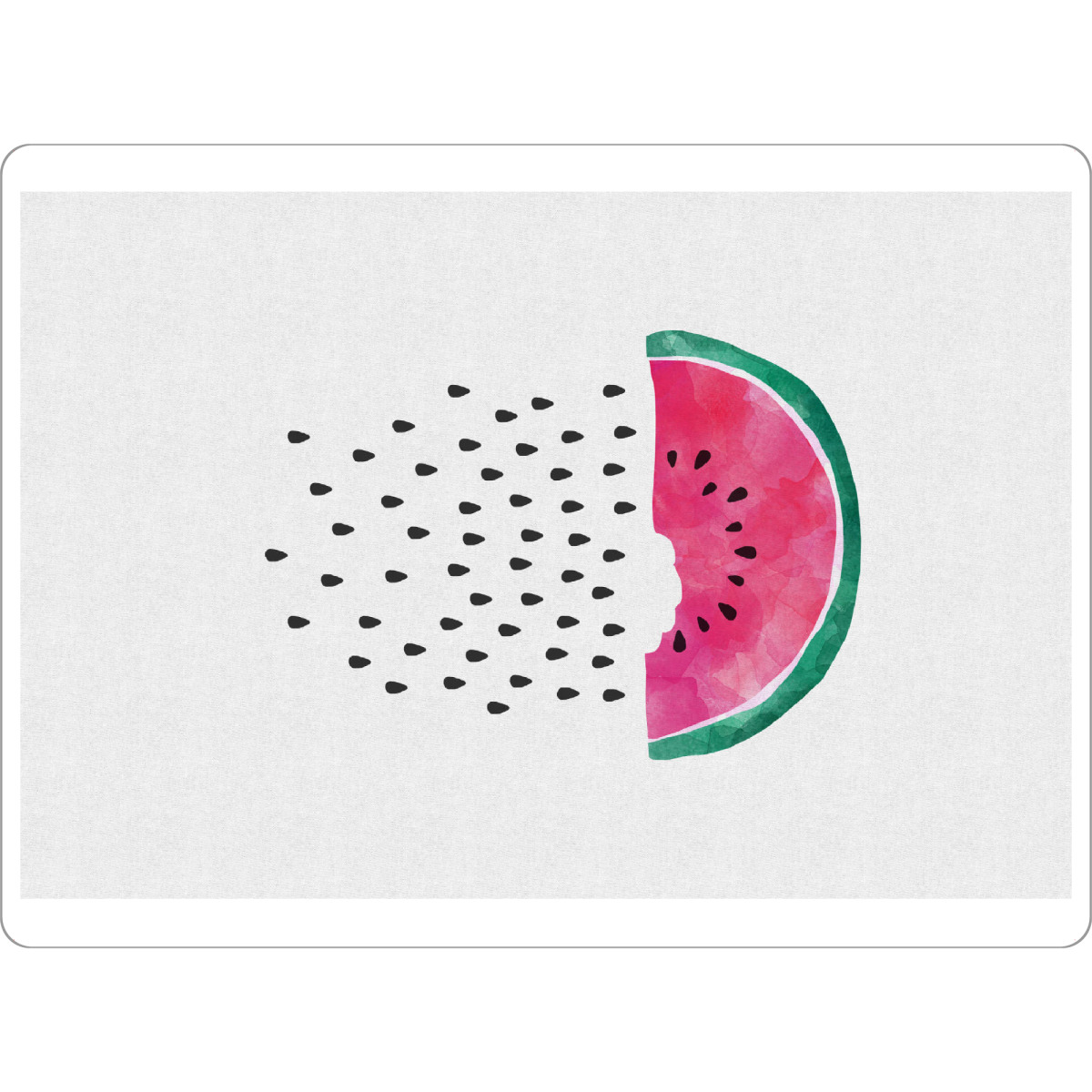 Tischset "Watermelon Rain 2" artboxONE - Essen & Trinken,Essen & Trinken / Obst & Gemüse