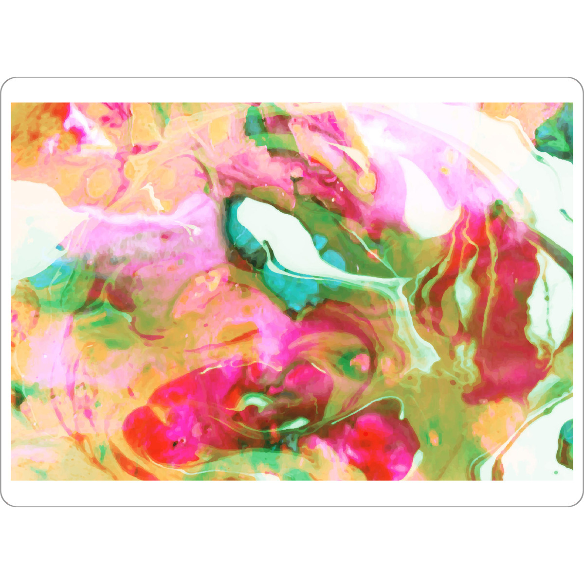 Tischset "Serendipity" artboxONE - Abstrakt - Malen,Aquarell,Acrylsauer,Abstrakt,Tinte,Exotisch,Handbemalt,Digital,Mixed-media - Bild Malen