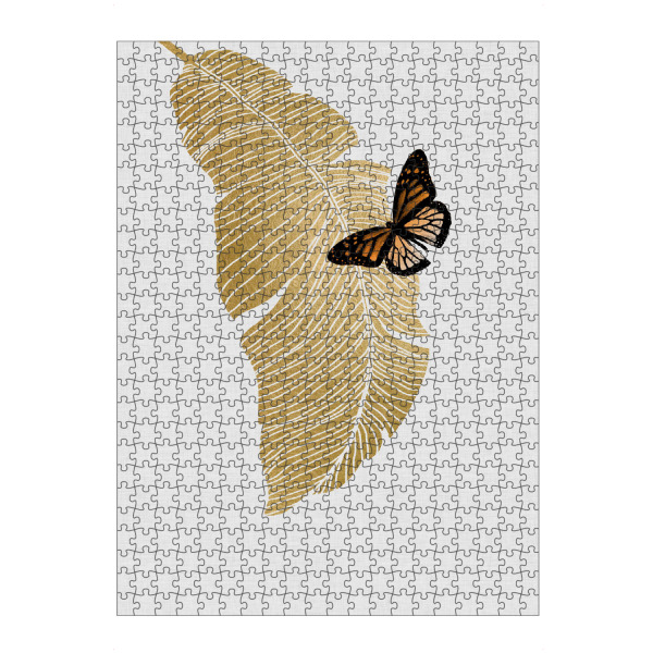 artboxONE Puzzle "Butterfly & Palm" artboxONE - Floral,Tiere