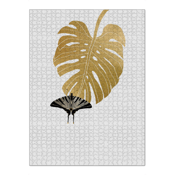 Puzzle Ravensburger "Butterfly & Monstera" artboxONE - Floral,Tiere