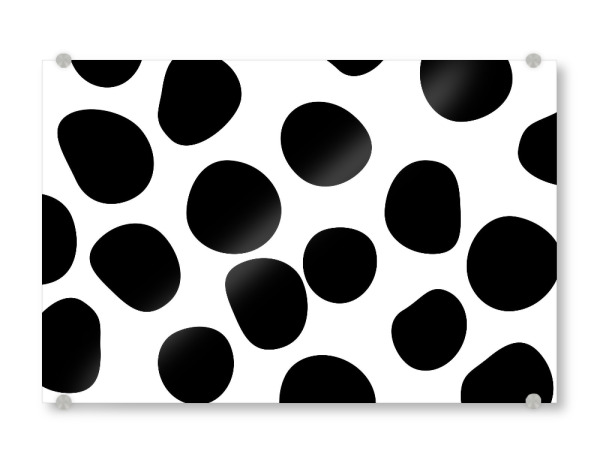 Acrylglasbild "Never Change Your Spots" artboxONE - Abstrakt,Schwarzweiß