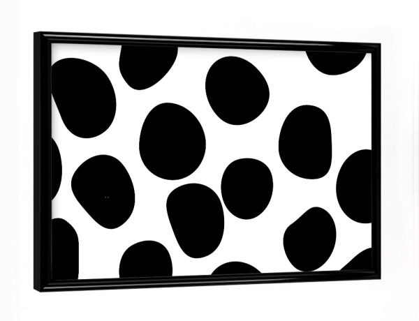 Poster mit schwarzem Rahmen "Never Change Your Spots" artboxONE - Abstrakt,Schwarzweiß