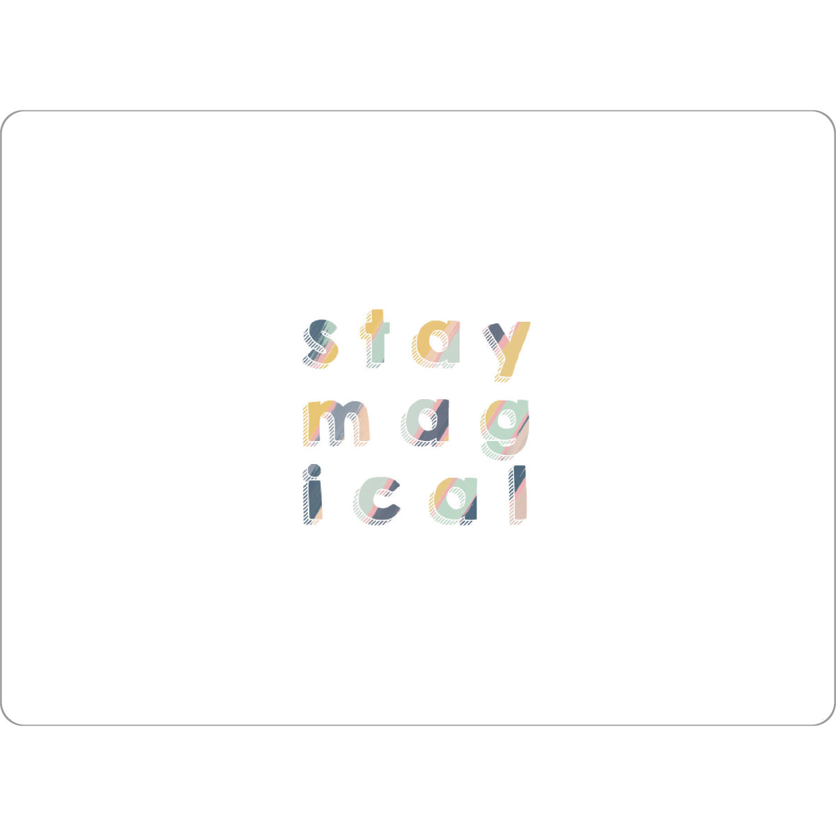 Tischset "Stay Magical" artboxONE - Typografie,Für Kinder,Abstrakt,Lustig