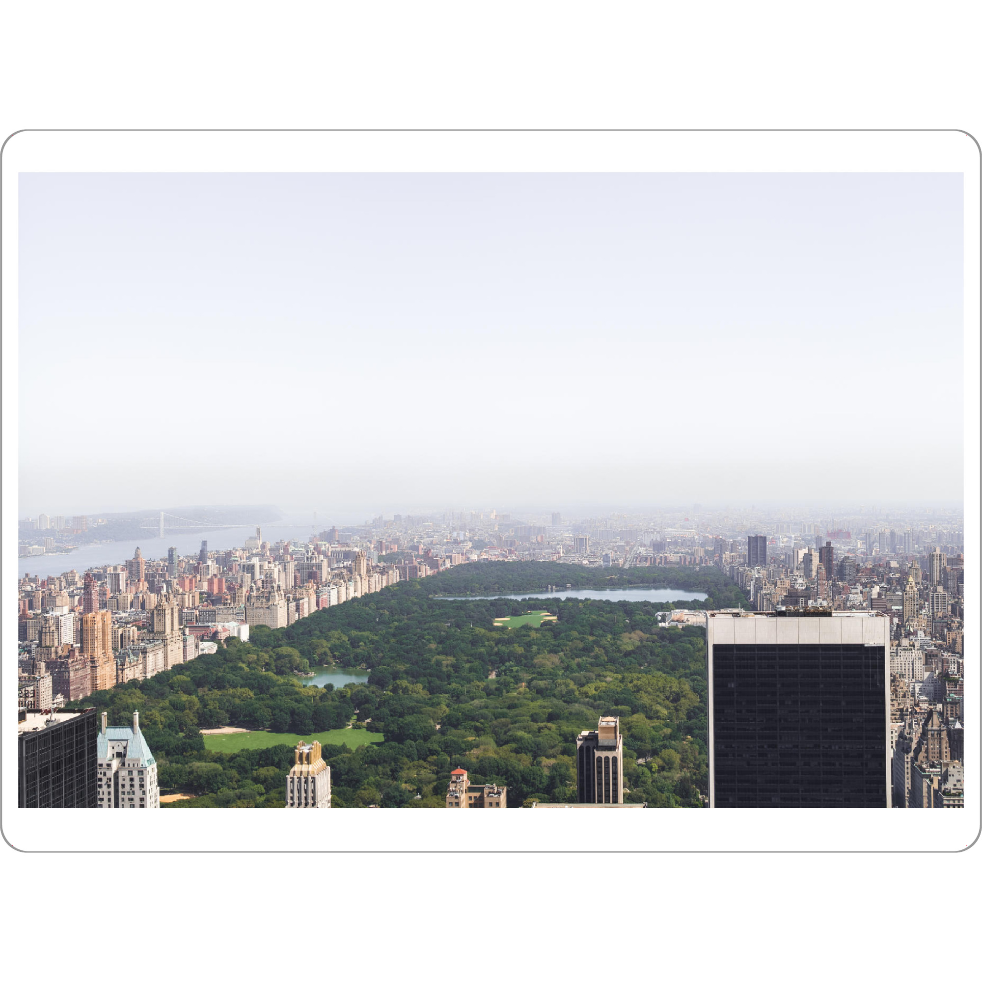 Tischset "Central Park - New York City 2" artboxONE - Städte,Städte / New York,Natur,Reise,Architektur,Geometrie