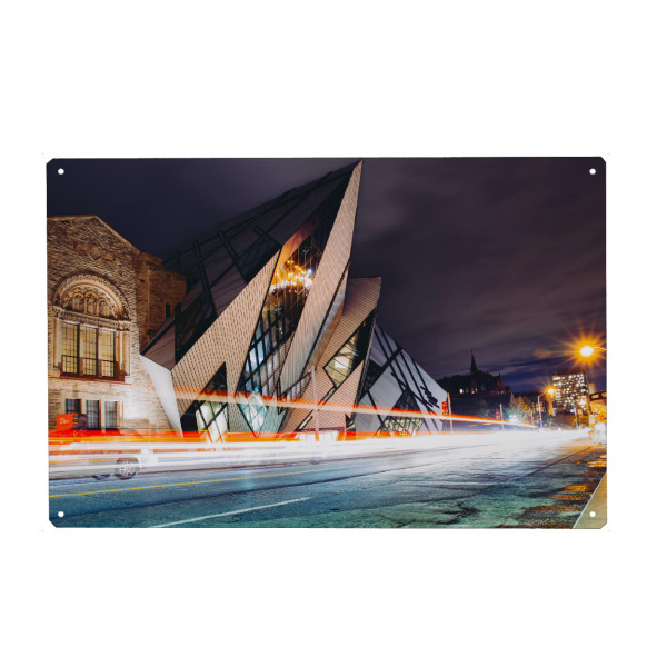 Holzbild "Toronto - Royal Ontario Museum" artboxONE - Städte,Reise,Architektur,Geometrie