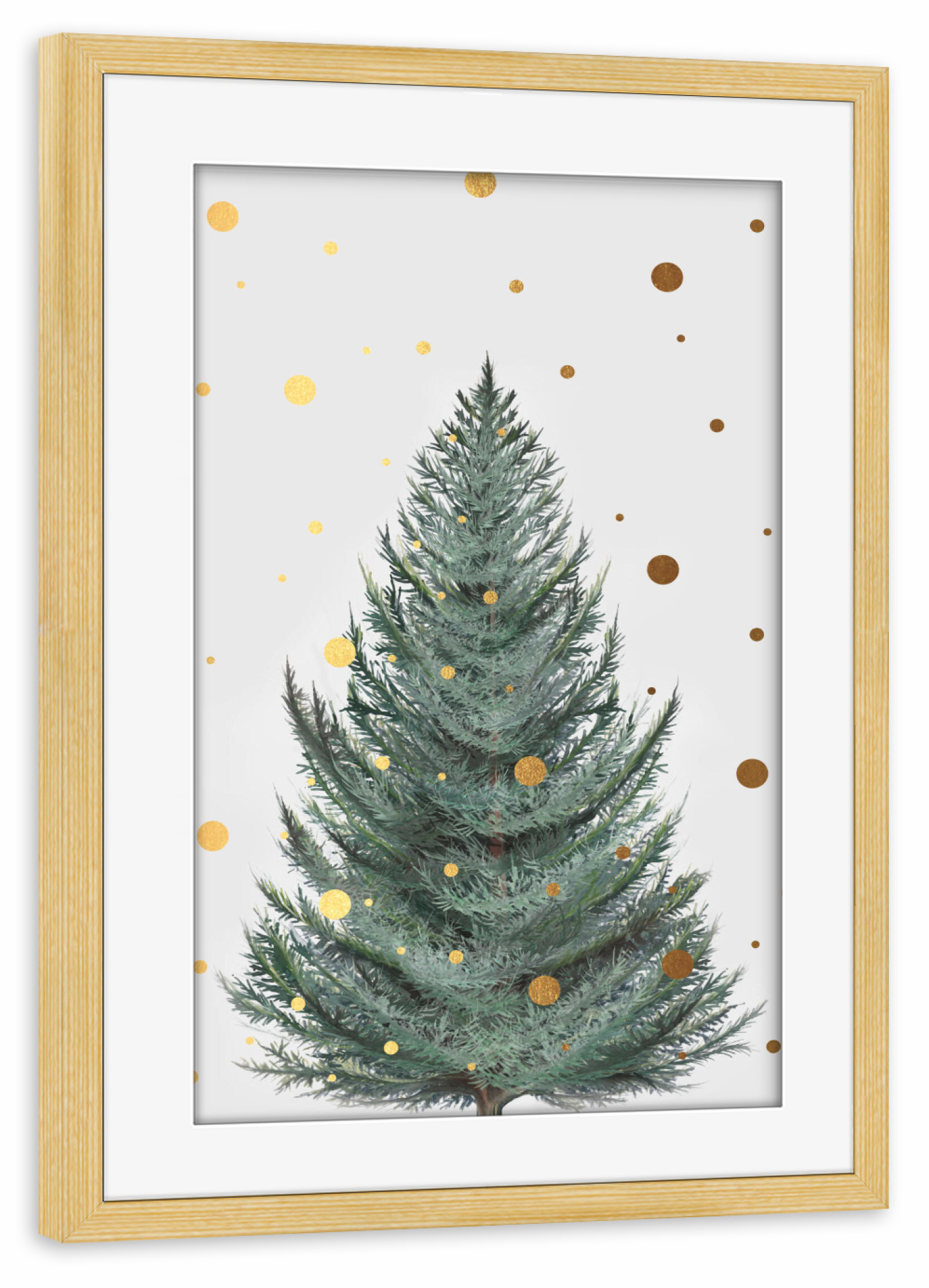 Poster mit Rahmen kiefer "Christmastree" artboxONE - Natur,Weihnachten
