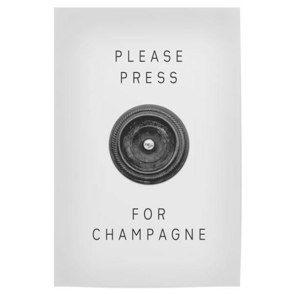 Poster "Please Press" artboxONE - Typografie,Essen & Trinken,Essen & Trinken / Alkohol