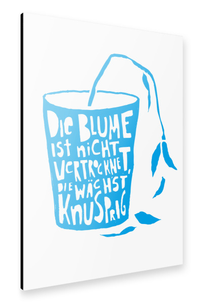 Alu-Dibond "Knusprig" 30x20 cm artboxONE