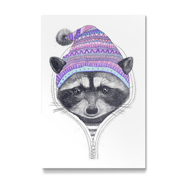 Galerie-Print "Raccoon in a hood" 30x20 cm artboxONE