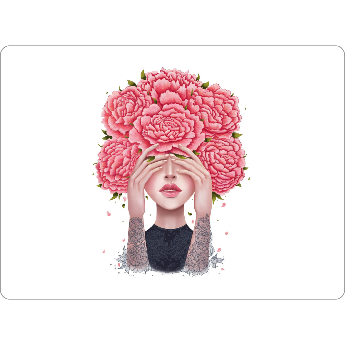 Tischset "I don't see" artboxONE - Natur,Floral,Menschen,Schwarzweiß