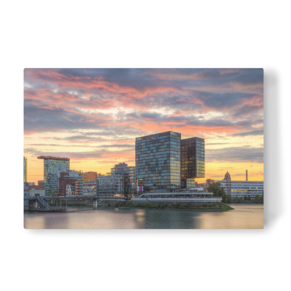 Leinwandbild "Düsseldorf Medienhafen 4" artboxONE - Städte,Reise,Architektur,Städte / Düsseldorf