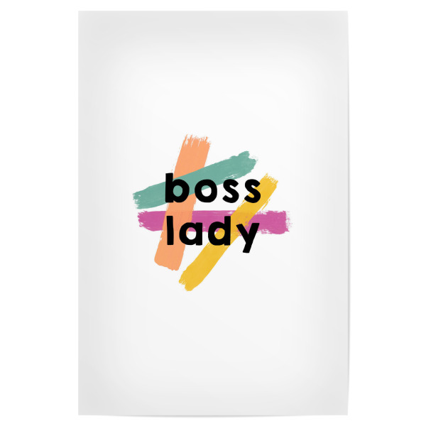 Poster 30x20 cm "Boss Lady 3" artboxONE - Typografie