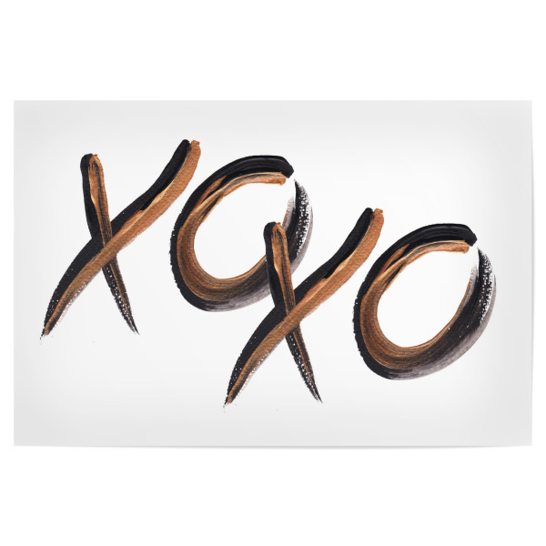 Poster "Xoxo Lovelies" artboxONE - Typografie - Xoxo,Typography,Kisses,Hugs,Küsse,Umarmungen,Love,Liebe,Paar,Pärchen,Couple,Gift,Present,Geschenk