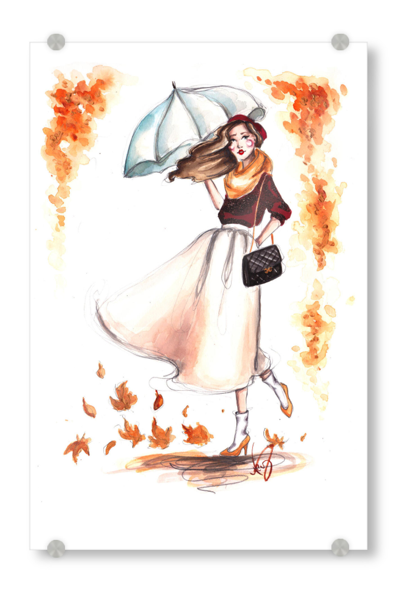 Acrylglasbild "Autumn 3" artboxONE - Fashion