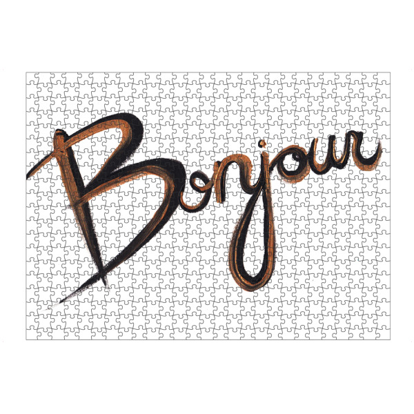 artboxONE Puzzle "Bonjour 4" artboxONE - Typografie,Städte / Paris,Fashion