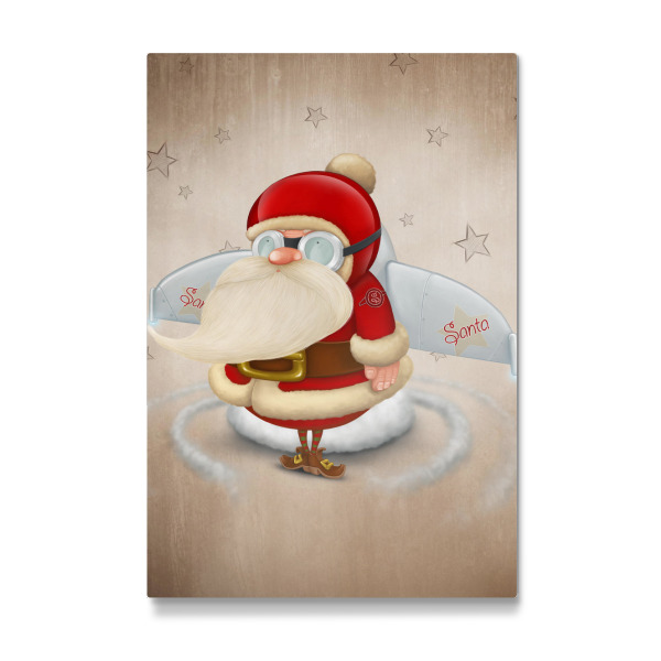 Galerie-Print "Santa Claus rocket" 30x20 cm artboxONE