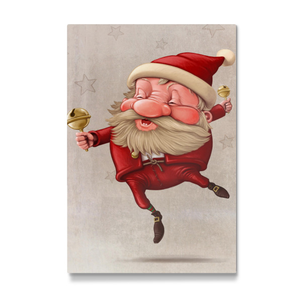 Galerie-Print "Santa Claus and the bell's dancing" 30x20 cm artboxONE
