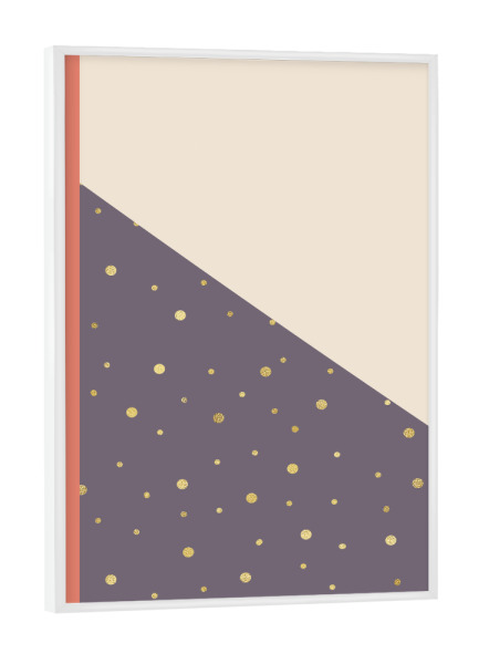 Poster mit weißem Rahmen "Nostalgia #2" artboxONE - Abstrakt,Geometrie