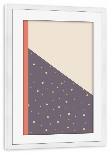 Poster mit Rahmen weiß "Nostalgia #2" artboxONE - Abstrakt,Geometrie