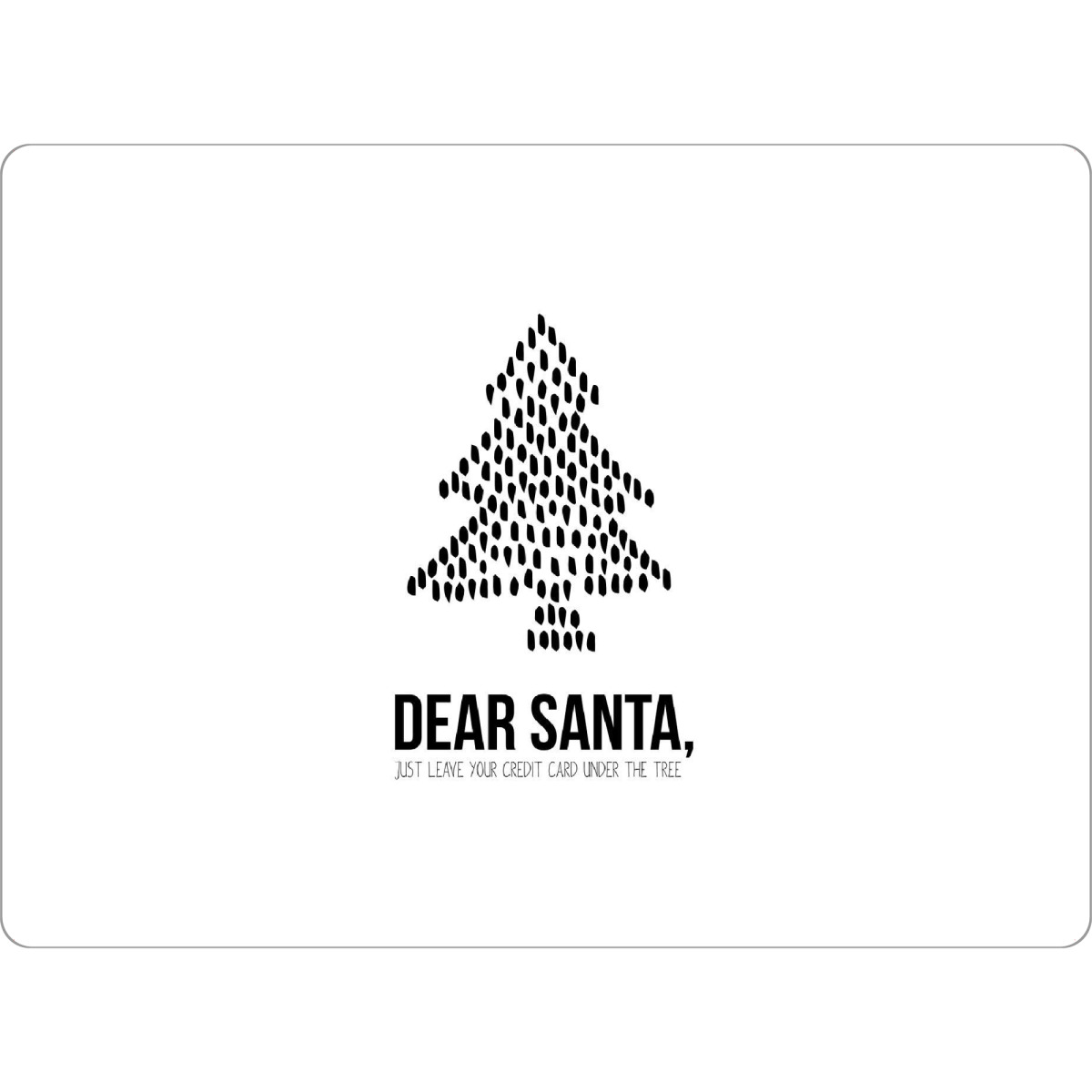 Tischset "Dear Santa 5" artboxONE - Typografie,Weihnachten