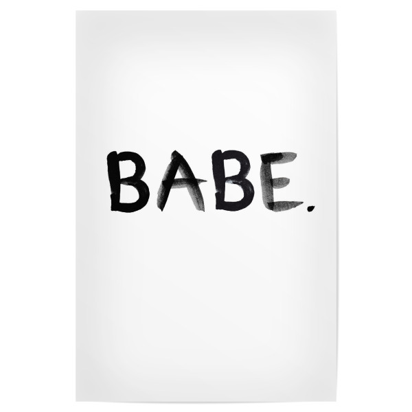 Poster "Babe" artboxONE - Menschen,Schwarzweiß,Liebe,Fashion - Babe