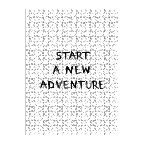 Puzzle Ravensburger "Start a new adventure" artboxONE - Natur,Reise,Menschen,Schwarzweiß - Adventure - Bild adventure