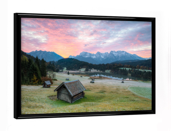 Poster mit schwarzem Rahmen "Am Geroldsee in Bayern 2" artboxONE - Natur,Reise